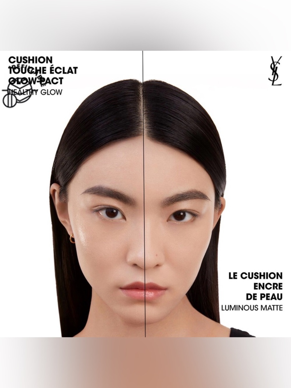 NIB [YSL] Touche Eclat Glow-Pact Cushion High Cover Mesh Foundation #B10 7g - Picture 7 of 15